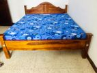 New 6*5 (72-60) Teak Triple Queen Arch Bed and Dl Mattresses