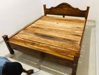 New 6*5 (72*60) Teak Triple Queen Arch Bed with Dl Mattresses