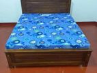 New 6*5 (72"*60") Teak Triple Queen Box Bed And DL Mattresses