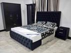 New 6*5 Ft 72*60 Queen Black Bedroom Set