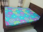 New 6*5 Ft 72*60 Teak Box Bed And DL Mattresses