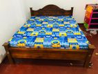 New 6*5 Ft 72*60 Teak Queen Arch Bed and DL Mattresses