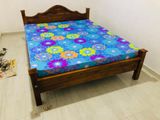 New 6*5 ft 72*60 Teak Triple Queen Arch bed and DL Mattresses .