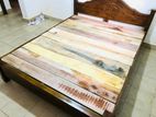New 6*5 ft 72*60 Teak Triple Queen Bed .