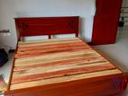 New 6*5 ft 72*60 Teak Triple Queen Box Bed .