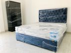 New 6*5 Ft Cushion devin Bed with Arpico Spring Mattresses .