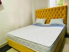 New 6*5 Ft Cushion Devin Bed with Spring Mattress