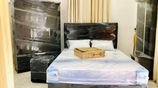 New 6*5 Ft Queen Cushion Fully Complete Bedroom Set
