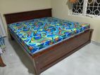 New 6*5 Ft Teak Box Bed And Arpico Hybrid Mattresses