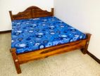 New 6*5 Ft Teak Triple Queen Arch Bed with Dl Mattresses 72*60