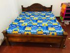 New 6*5 Ft Teak Triple Queen Arch Bed with DL Mattresses