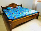 New 6*6 (72*72) Teak Bed And Mattresses .