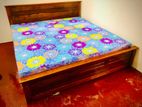 New 6*6 (72*72) Teak Box king Size Bed and DL Mattresses