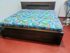 New 6*6 72*72 Teak King Box Bed and Arpico Hybrid Mattresses