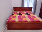 New 6*6 (72*72) Teak King Box Bed with Mattresses