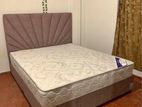 New 6*6,5 Ft King Divan Bed And Arpico Spring Mattresses .