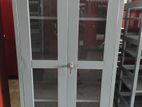 New 6x3 Size Glass Steel Office Cupboard (Bb30)