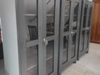 New 6x3 Size Glass Steel Office Cupboard Finishing (Gg31)