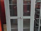 New 6x3 Size Glass Steel Office Cupboard Finishing (Ii7)