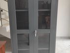 New 6x3 Size Glass Steel Office Cupboard (I8)