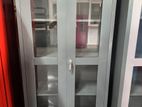 New 6x3 Size Steel Glass Office Cupboard Finishing (Jj9)