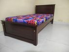 New 6x3 Teak Box Bed With Double Layer Mettress