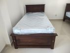 New 6x3 Teak Box Bed With Spring Mettress Arpico 7 Inches