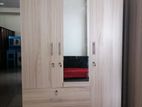 New 6x4 Ft Hash Colour Cupboard 3 Door with Drawer Wardrobe Large