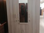 New 6x4 Ft Hash Colour Cupboard 3 Door with Drawer Wardrobe large