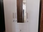 New 6x4 Ft White Colour Cupboard 3 Door Drawer Wardrobe large