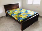 New 6x4 Teak Box Bed With Double Layer Mattress