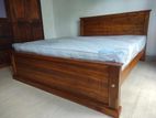 New 6x5 Teak Bes Box Bed With Arpico Spring Mettress