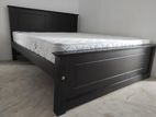 New 6x5 Teak Box Bed With Arpico Spring Mattress 7 Inches - 1113