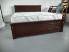 New 6x5 Teak Box Bed With Arpico Spring Mettress 7 Inches / 1.28