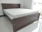New - 6x5 Teak Box Bed With Arpico Spring Mettress 7 Inches