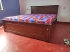 New 6x5 Teak Box Bed With Double Layer Mettress/ 9.28