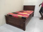New 72x36 Size Teak Box Bed With Arpico Hybrid Mattress (Y41)