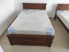 New 72x48 Teak Box Bed With Arpico Spring Mattress 7 Inches (Kkk2)