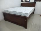 New 72x48 Teak Box Bed With Arpico Spring Mattress 8 Inches (GG22)