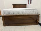 New 72x48 Teak Box Bed With Arpico Spring Mattress 8 Inches (hh17)