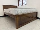 New 72x48 Teak Box Bed With Arpico Spring Mettress 8 Inches (Hh31)