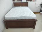 New 72x48 Teak Box Bed With Arpico Spring Mettress (Bb9)