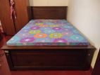 New 72x48 Teak Box Bed With Double Layer Matress - 18