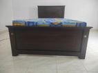 New 72x48 Teak Box Bed With Double Layer Mattress