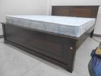 New 72x60 (6x5) Teak Box Bed & Arpico Spring Mettress 7 Inches Queen