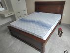 New 72x60 Teak (3.5 Leg Large) Box Bed With Arpico Spring Mattress (Ll10