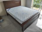 New 72x60 Teak (3.5 Leg Large) Box Bed With Arpico Spring Mattress (Pp9)