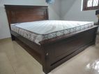 New 72x60 Teak (3.5 Leg Large) Box Bed With Spring Mattress