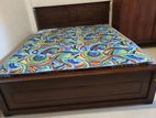 New 72x60 Teak Box Bed With Arpico Hybrid Mattress (v13)