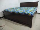 New 72x60 Teak Box Bed With Arpico Hybrid Mattress (Xxx5)